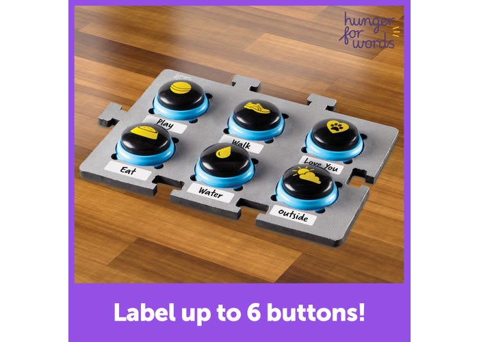 Hunger for Words Talking Pet Button Mat