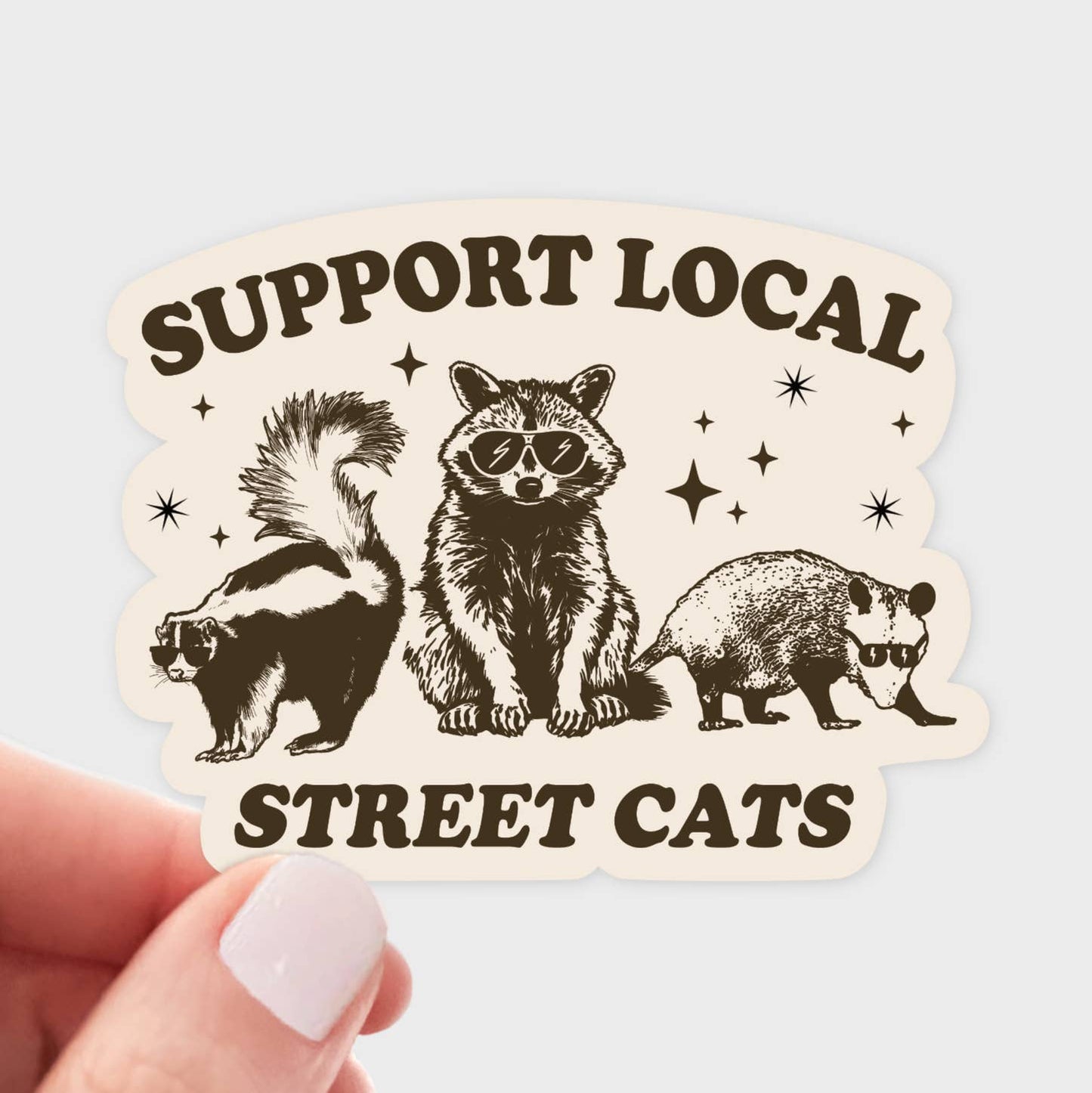 Support Local Street Cats Sticker