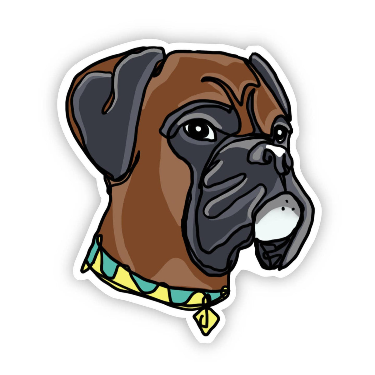 Boxer Dog Sticker