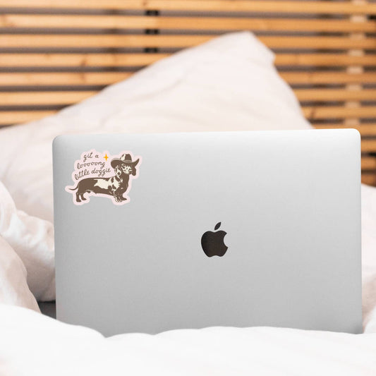 Git A Long Little Doggie Sticker