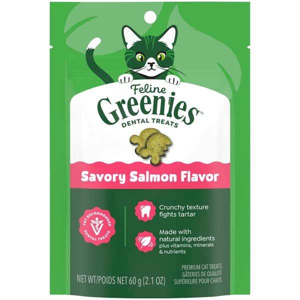 Greenies Salmon Flavor Cat Treats - 2.1 oz