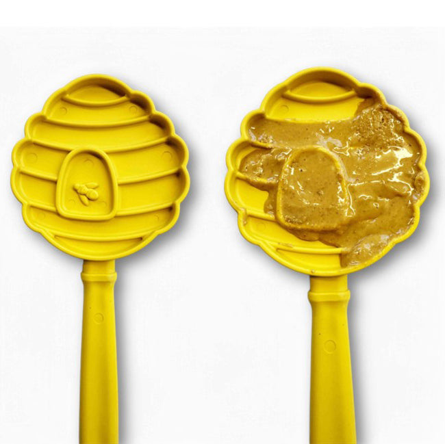 Beehive Lick Stick Hand-Held Interactive Enrichment Toy