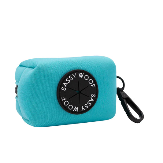 Dog Waste Bag Holder Neon Blue
