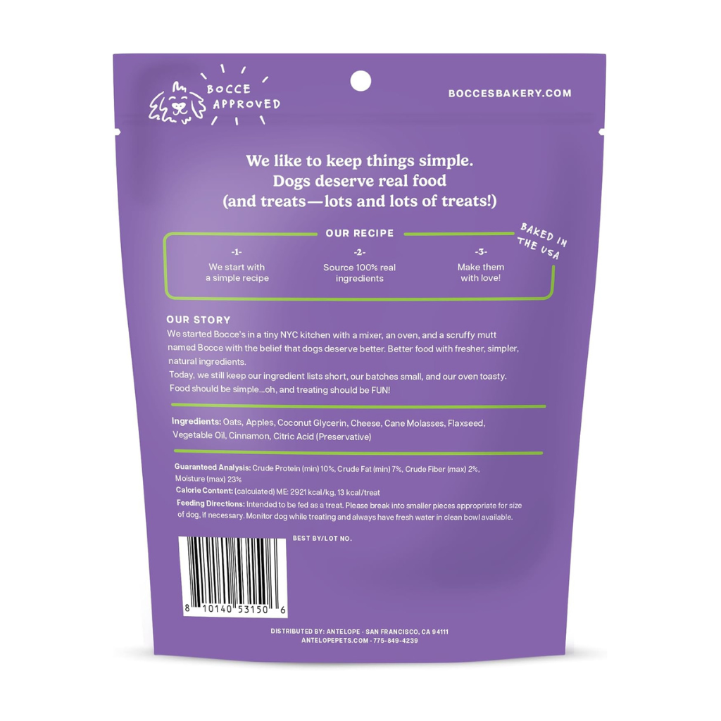 Bocce's Bakery Spice Cider Soft & Chewy Dog Treats - 6oz