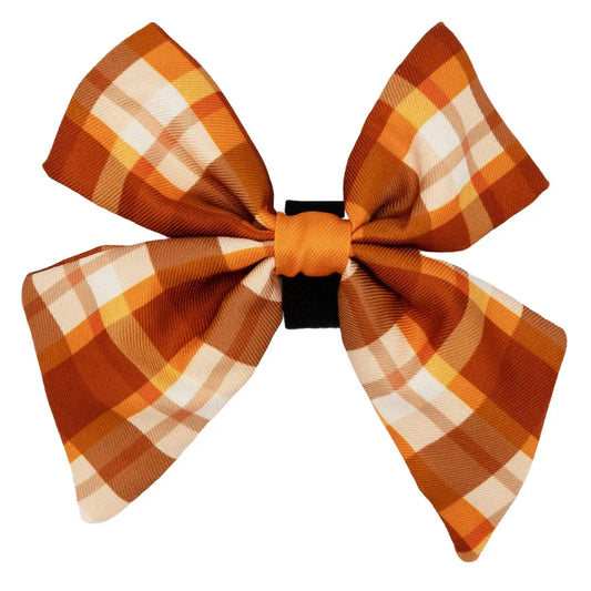 Dog Sailor Bow Spiced Harvest
