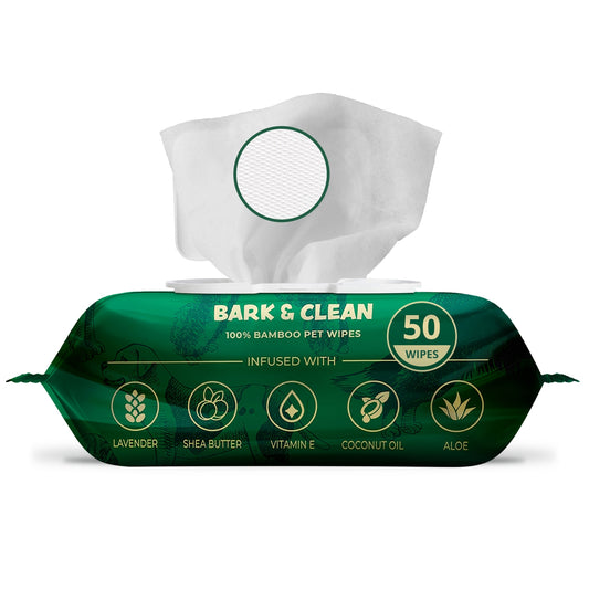 Extra Thick Herbal-Infused Dog Grooming Wipes - 50 ct