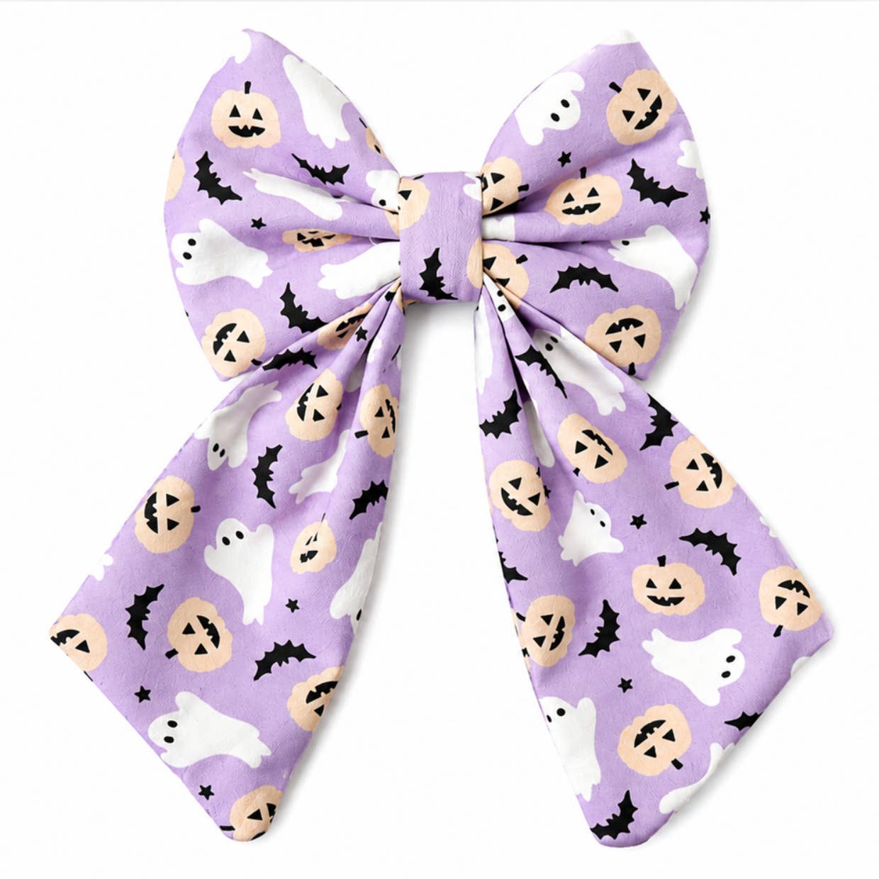 Lavender Halloween Sailor Bow
