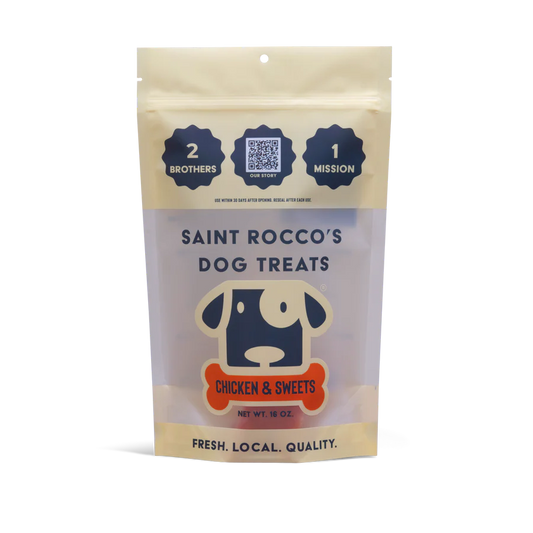 Saint Rocco's Dog Treats - Chicken and Sweet Potato 8 oz