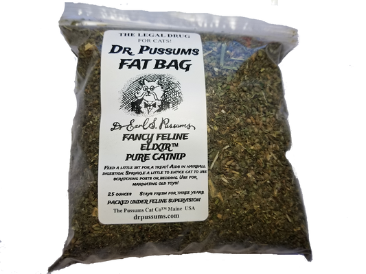 Dr. Pussums Fancy Feline Elixir Loose Catnip - 2.5 oz Fat Bag