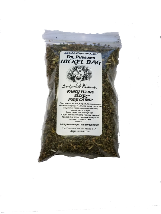 Dr. Pussums Fancy Feline Elixir Loose Catnip - 1 oz Nickel Bag
