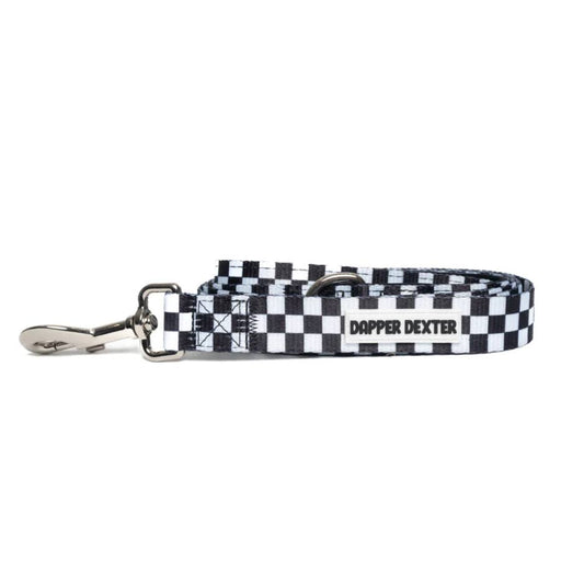 Black & White Checkered Leash