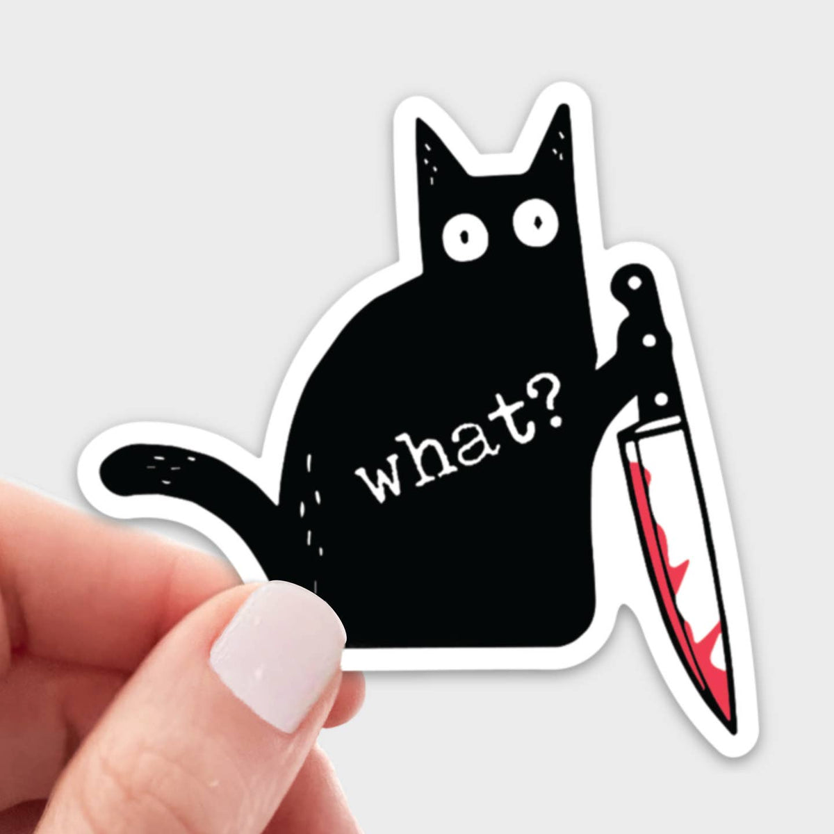 What? Cat Sticker