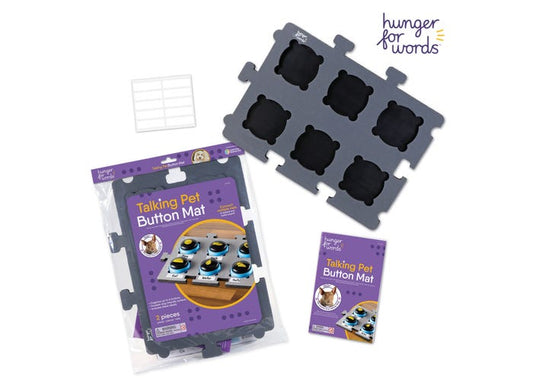 Hunger for Words Talking Pet Button Mat