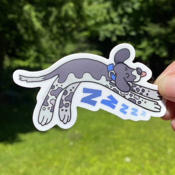 Sleepy Puppy Vinyl Sticker