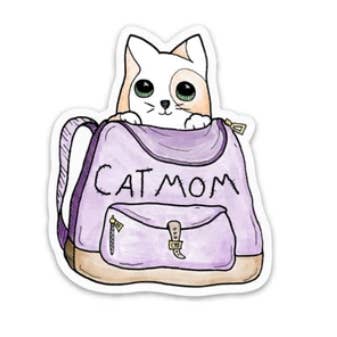 Cat Mom - Animal Stickers