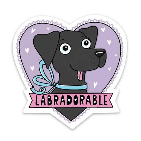 Labradorable Sticker - Black Lab