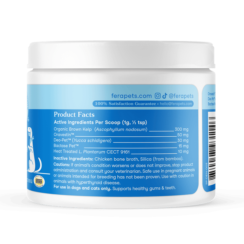 Fera Pet Dental Support Powder for Dogs & Cats