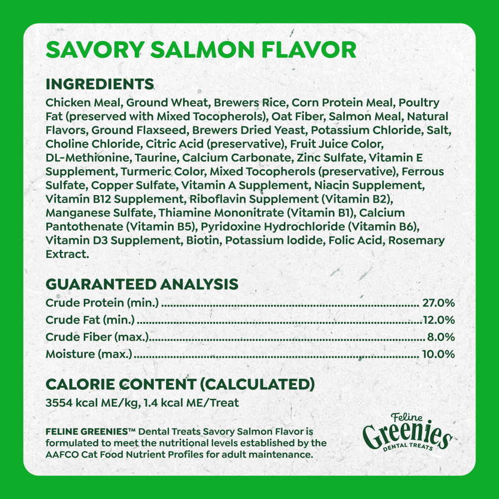 Greenies Salmon Flavor Cat Treats - 2.1 oz