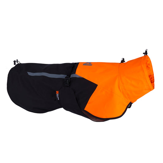 Fjord raincoat 2.0 - Black & Orange