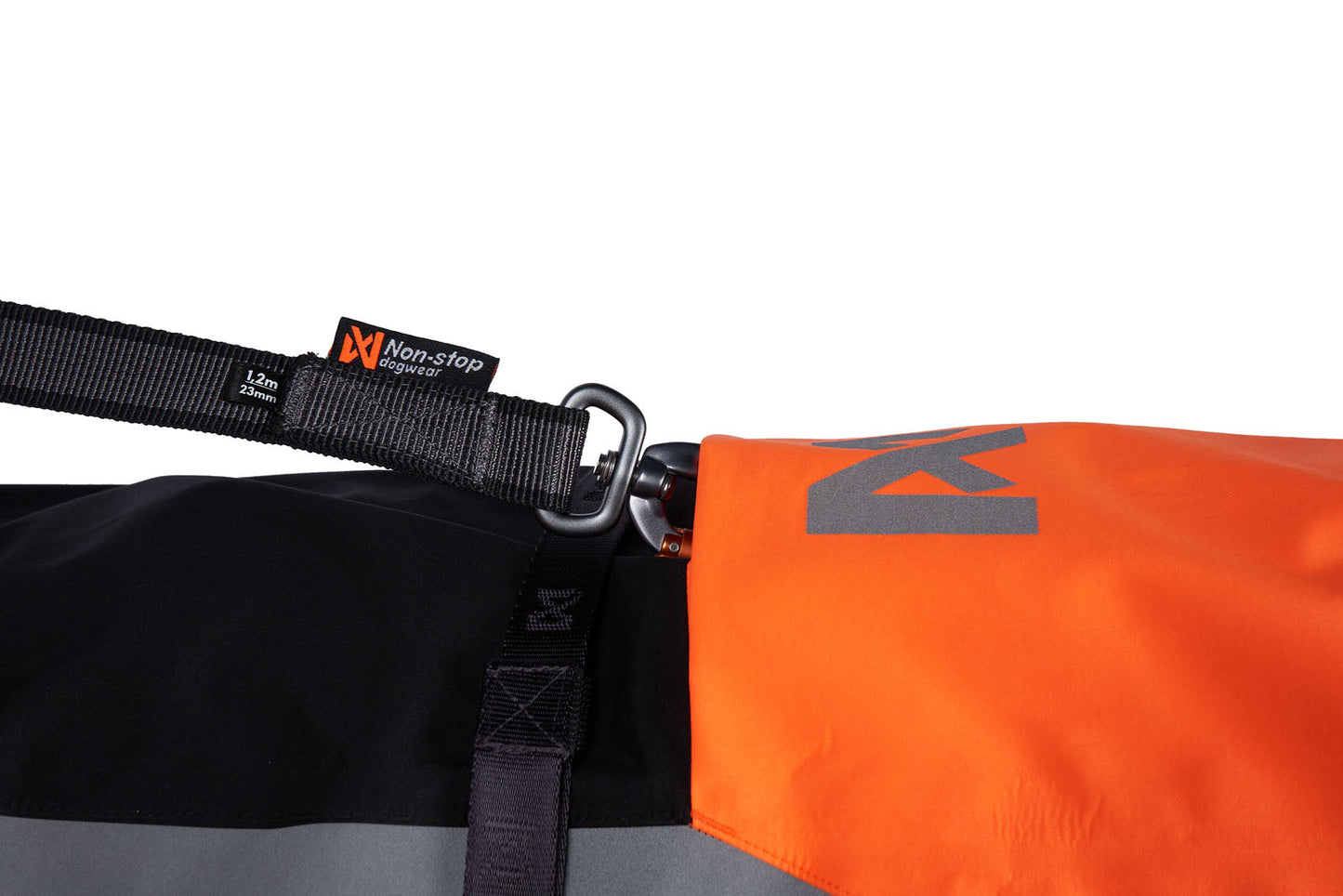 Fjord raincoat 2.0 - Black & Orange