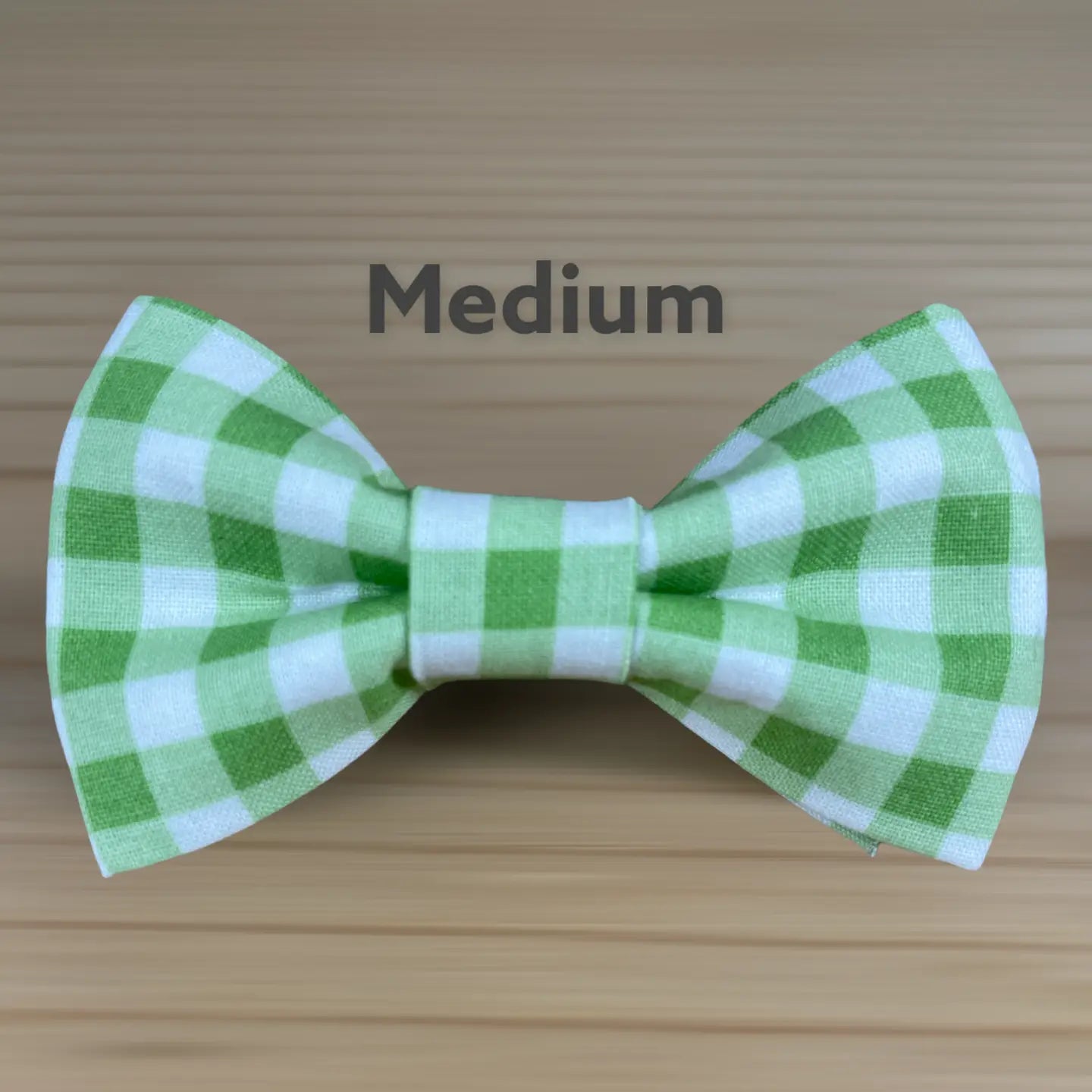 Green Gingham Bow Tie