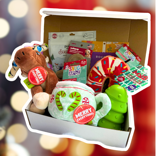 Santa Paws' Surprise Holiday Toy and Treat Box