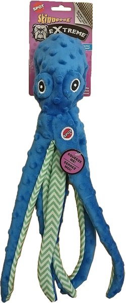 Ethical Pet Skinneez Extreme Octopus Stuffing-Free Squeaky Plush Dog Toy