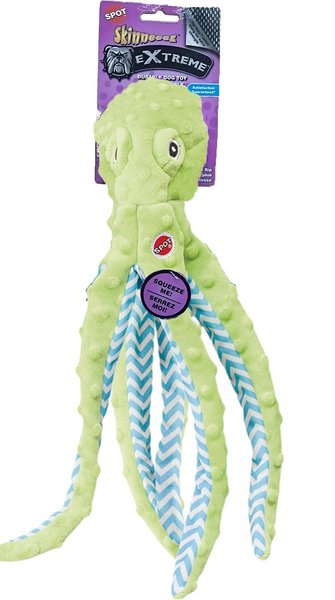Ethical Pet Skinneez Extreme Octopus Stuffing-Free Squeaky Plush Dog Toy