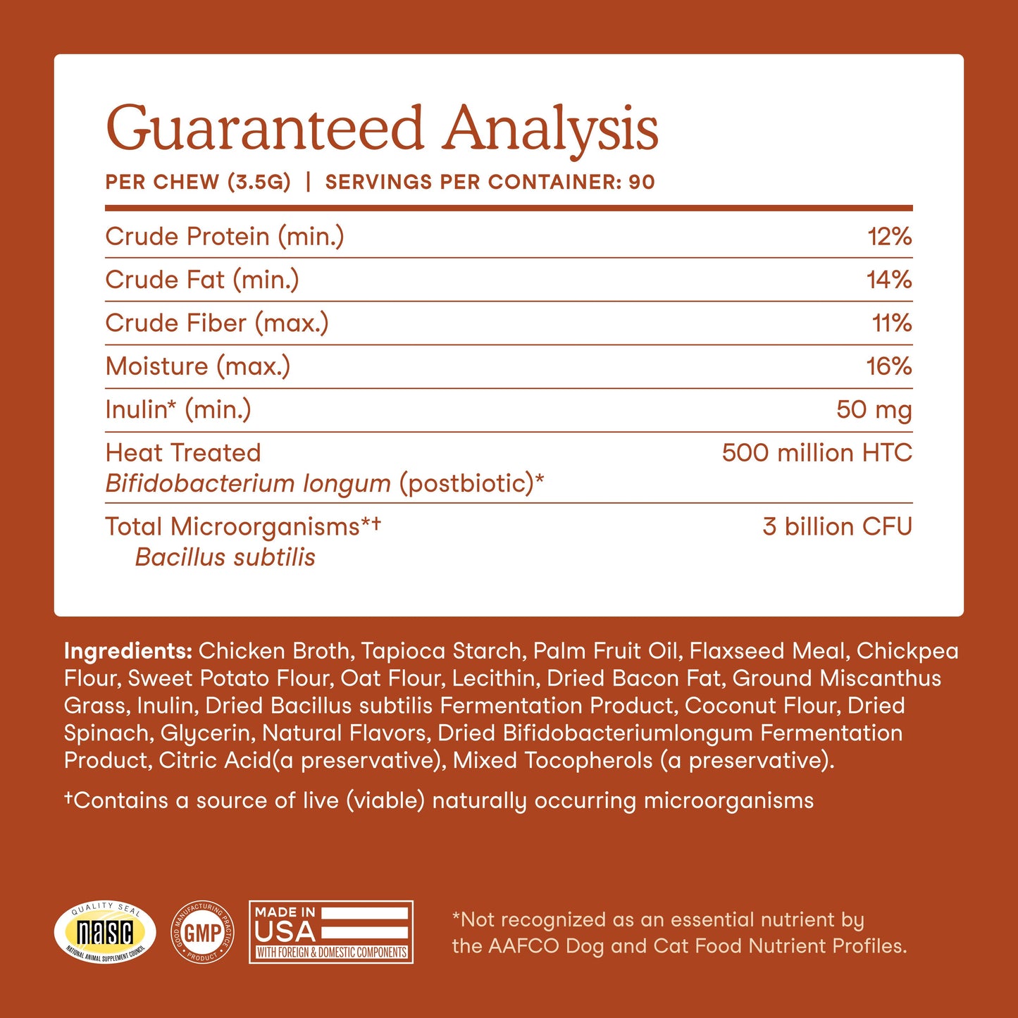 Fera Probiotics Soft Chews for Dogs