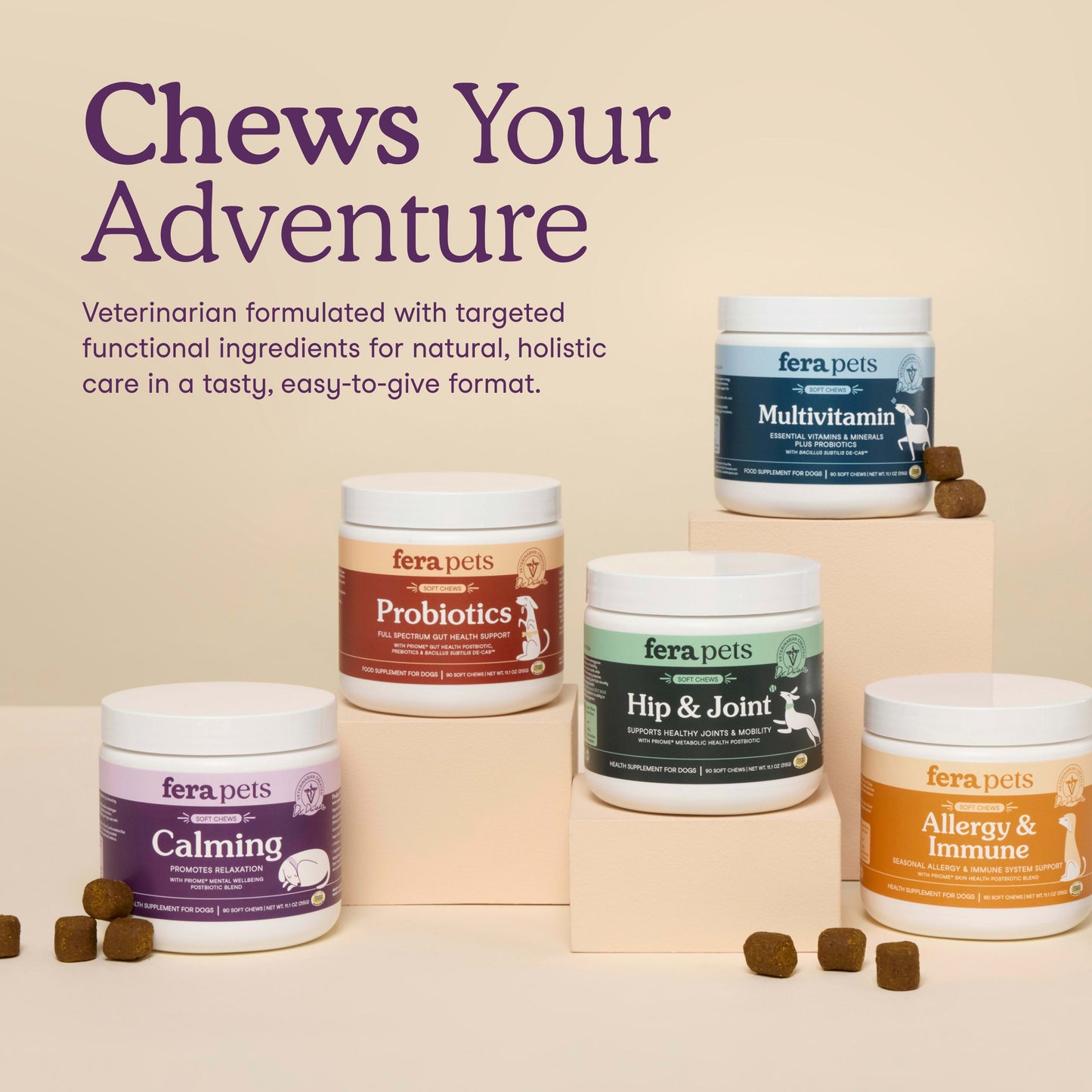 Fera Pets Calming Soft Chews for Dogs