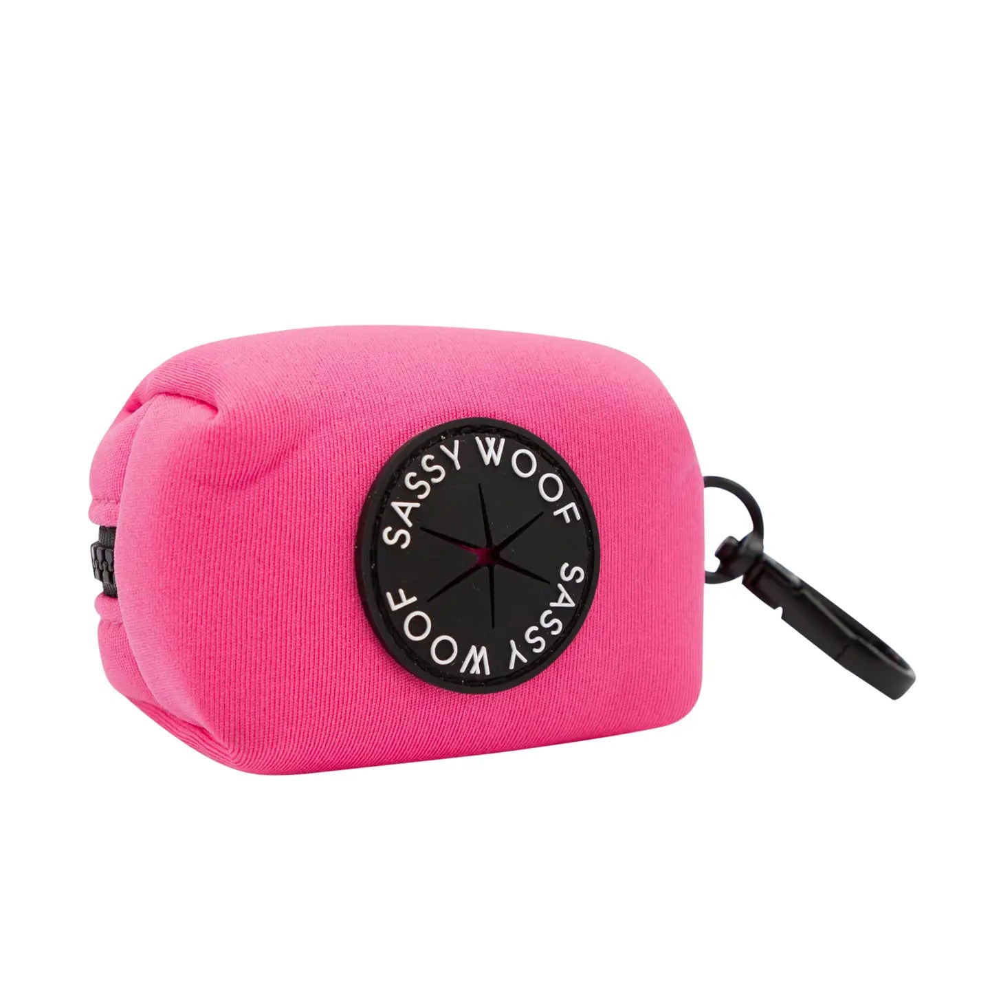 Dog Waste Bag Holder Neon Pink