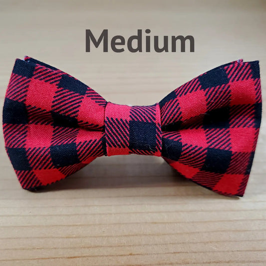 Red Buffalo Plaid Bow Tie