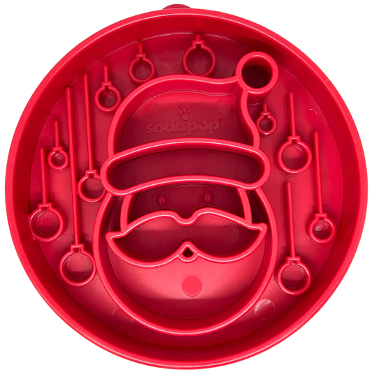 Santa Design Bowl Enrichment Slow Feeder Bowl