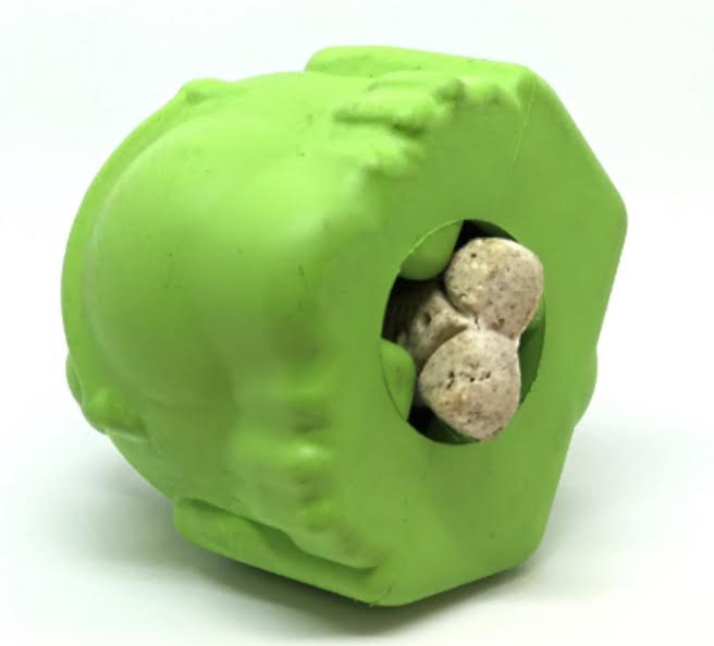 Bull Frog Durable Rubber Chew Toy & Treat Dispenser