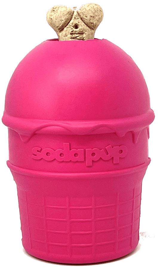 Ice Cream Cone Chew Toy and Treat Dispenser