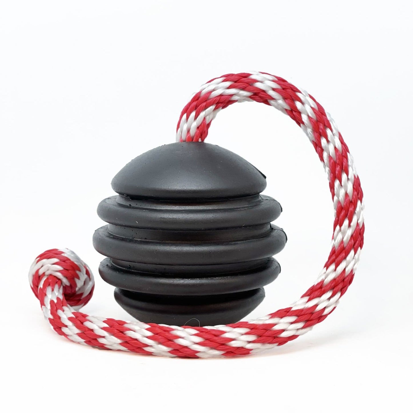 USA-K9 Magnum Black Stars and Stripes Ultra-Durable Rubber Chew, Reward, Tug, and Retrieving Toy