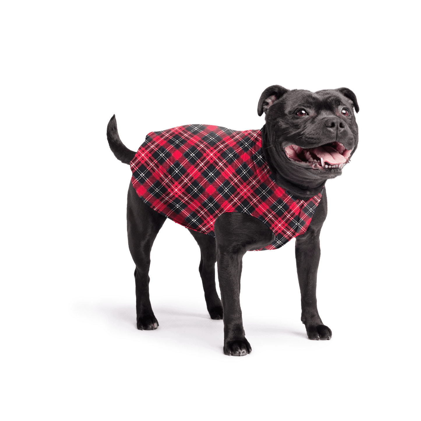 Red Plaid Stretch Fleece