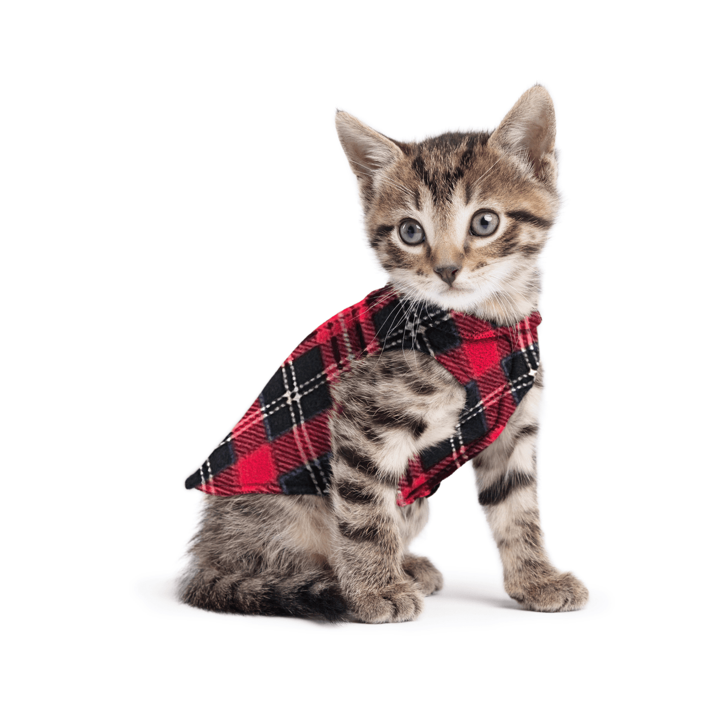 Red Plaid Stretch Fleece