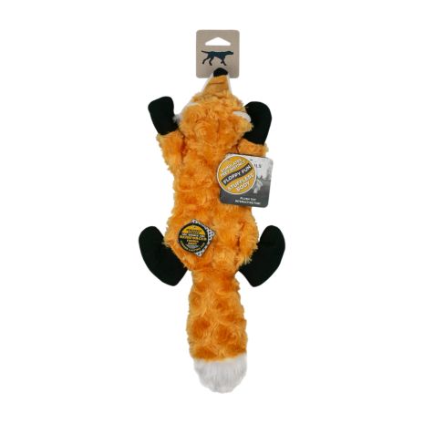 Stuffless Fox Squeaker Dog Toy 16"