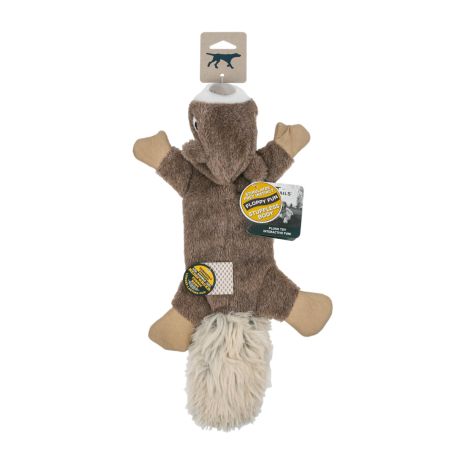 Stuffless Squirrel Squeaker Dog Toy 16"
