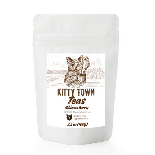 Kitty Town Teas - Hibiscus Berry Herbal (Caffeine Free)