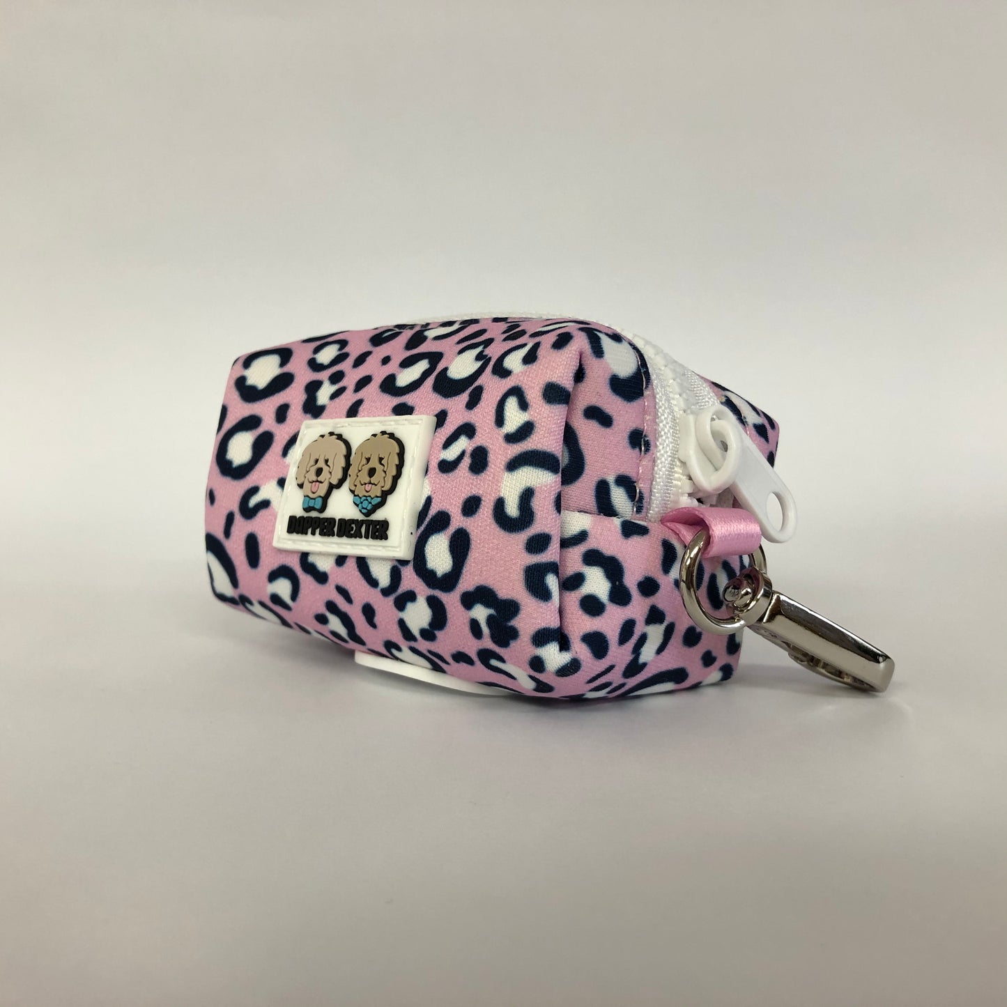 Pink Leopard Leash Bag