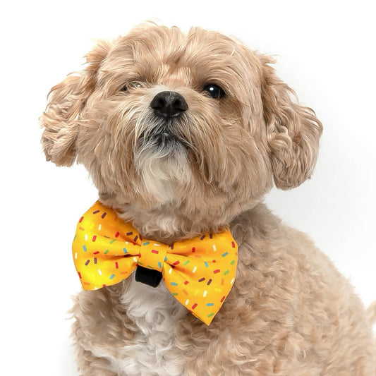 Yellow Sprinkles Bow Tie